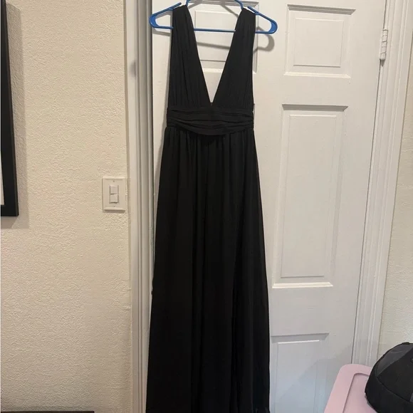 Lulu’s Heavenly Hues Elegant Black Sleeveless Maxi Dress - Picture 7 of 8